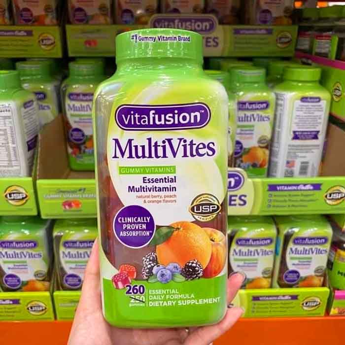 Kẹo Dẻo Vita Fusion Bổ Sung Vitamin MultiVites Gummy Vitamins 260 Viên