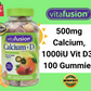 Kẹo Dẻo Vita Fusion Bổ Sung Calcium + D3 100 Viên