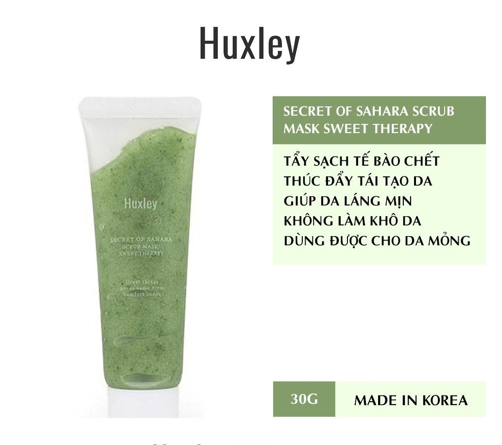 Tẩy Tế Bào Chết Huxley Secret Of Sahara Scrub Mask Sweet Therapy 30g