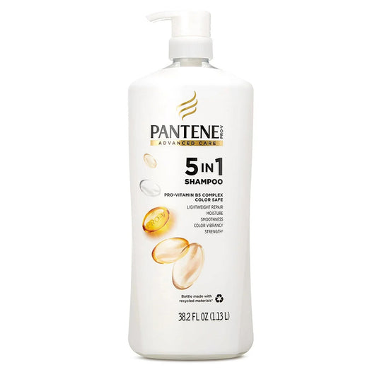 Dầu Gội Dưỡng Ẩm Chăm Sóc Tóc Pantene 5 in 1 Pro Vitamin B5 Complex Shampoo 1.13L