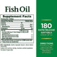 Viên Uống Dầu Cá Trợ Tim, Sáng Mắt Nature's Bounty Fish Oil 1200mg Omega 3 180 viên