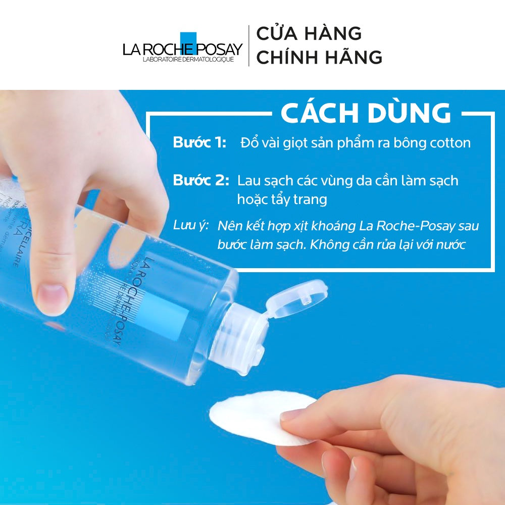 Nước Tẩy Trang Cho Da Dầu, Nhạy Cảm  La Roche-Posay Effaclar Micellar Water Ultra Oily Skin 400ml