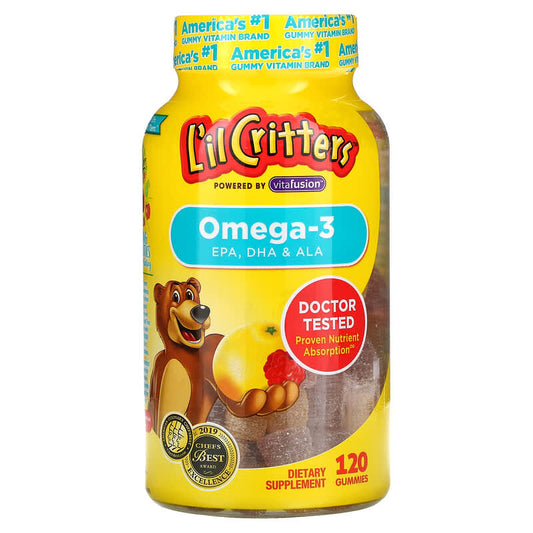Kẹo Dẻo Lil Critters Bổ Sung Omega 3 120 Viên (Từ 2 Tuổi)