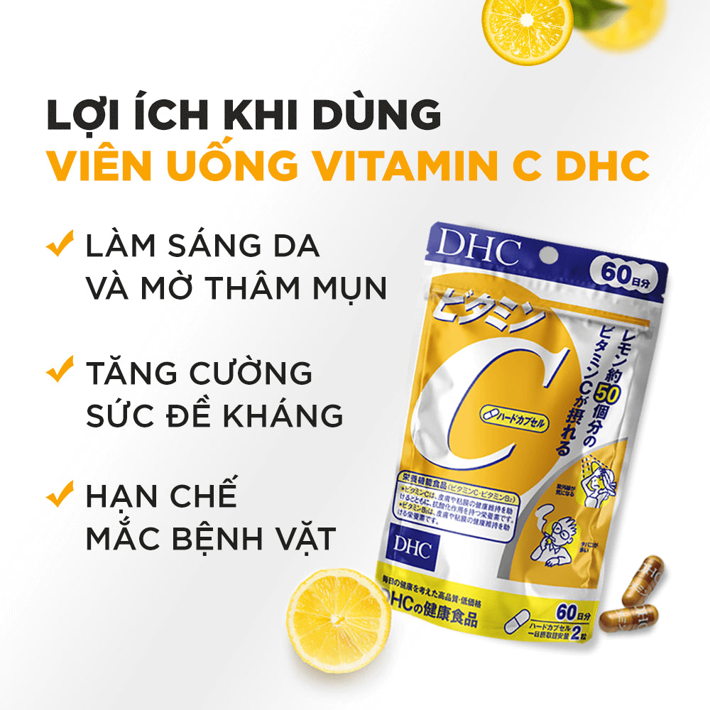 Viên Uống Bổ Sung Vitamin C DHC 60 Viên