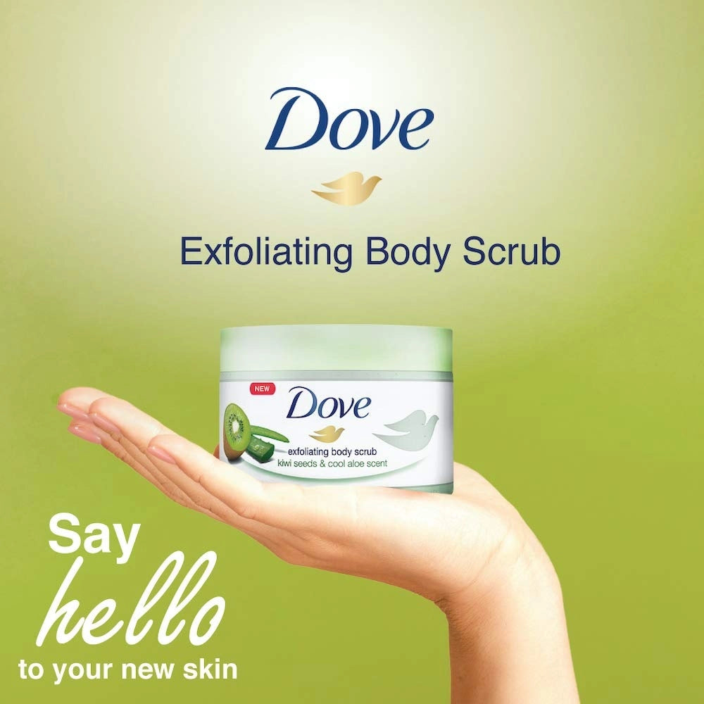 Tẩy Tế Bào Chết Body Dove Exfoliating Body Polish Kiwi Seeds & Cool Aloe Scent 225ml
