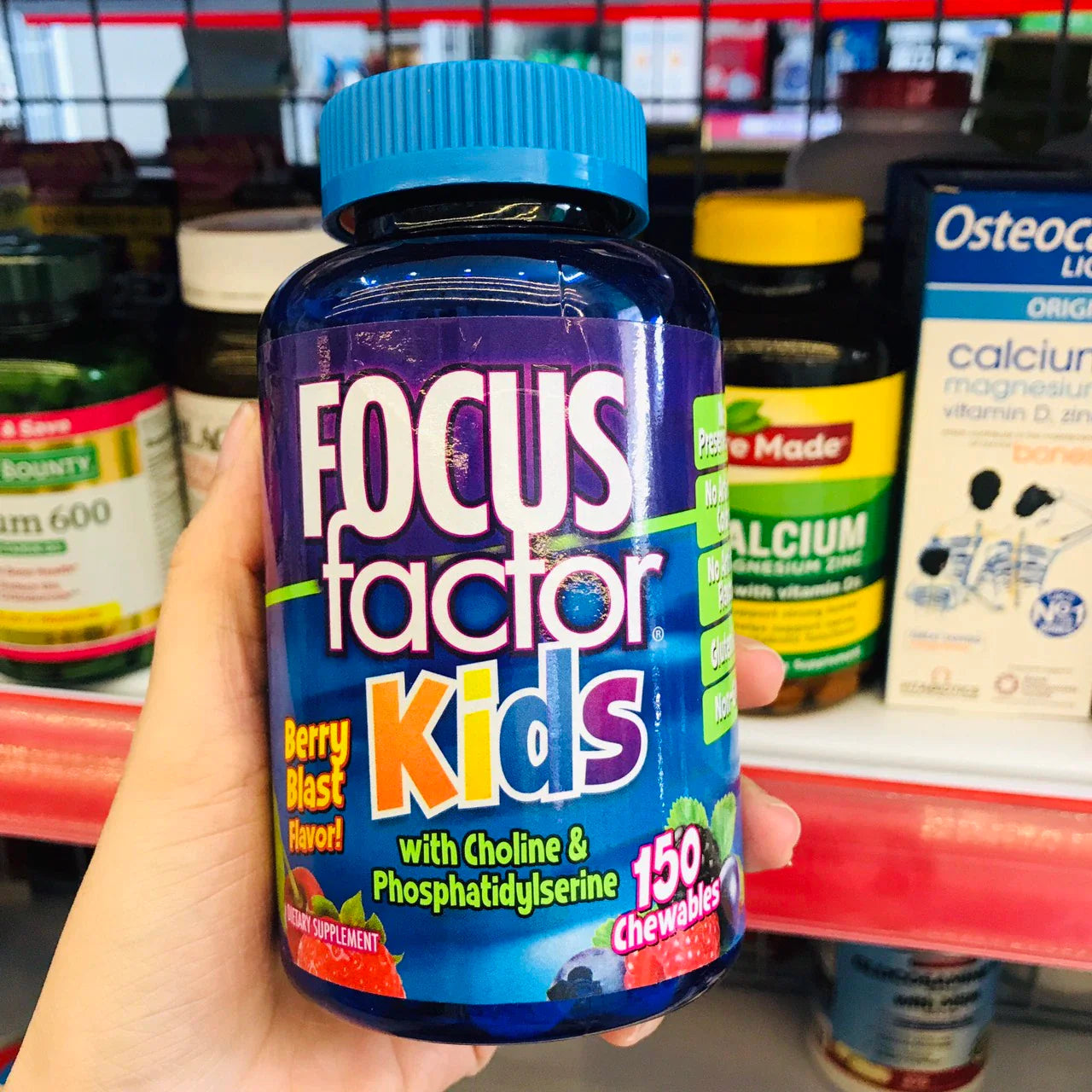 Kẹo Nhai Focus Factor Kids Bổ Não 150 Viên (Từ 4 Tuổi)