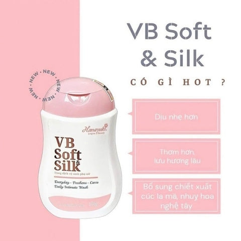 Dung Dịch Vệ Sinh Hanayuki Màu Hồng VB Soft Silk 150g