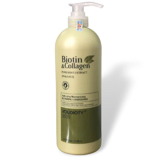 Dầu Xả Dưỡng Ẩm Yuiluim Biotin & Collagen Pure Mint Extract Softening Moisturizing 1000ml