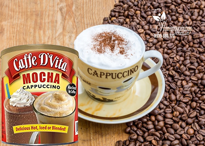 Bột Caffe D'Vita Instant Mocha Cappuccino 1.8Kg