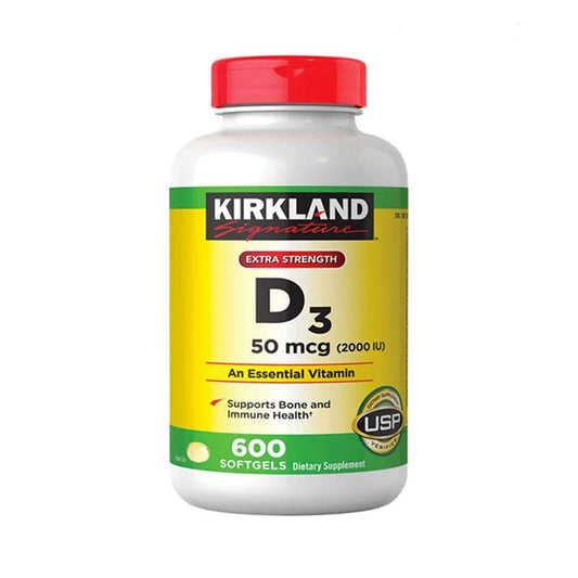 Viên Uống Kirkland Bổ Sung Vitamin D3 2000IU 600 Viên