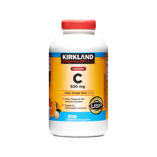 Viên Nhai Hỗ Trợ Tăng Đề Kháng Kirkland Vitamin C 500mg 500 Viên