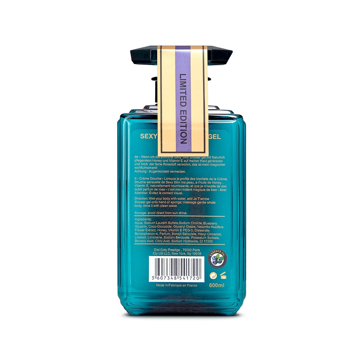 Sữa Tắm Sexy Skin Essence Oil Blueberry Parfum Crème Douche 600ml