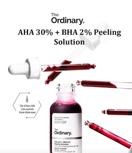 Tinh Chất Tẩy Tế Bào Chết Hóa Học The Ordinary AHA 30% + BHA 2% Peeling 30ml