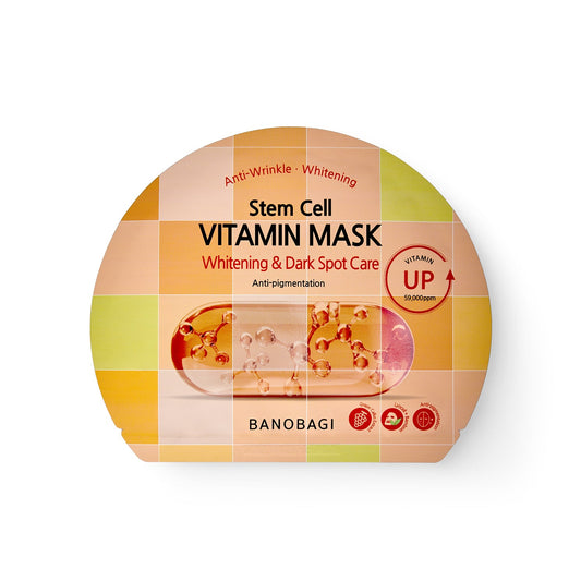 Mặt Nạ Dưỡng Trắng Da, Mờ Thâm Nám Banobagi Stem Cell Vitamin Mask Whitening & Dark Spot Care 30g