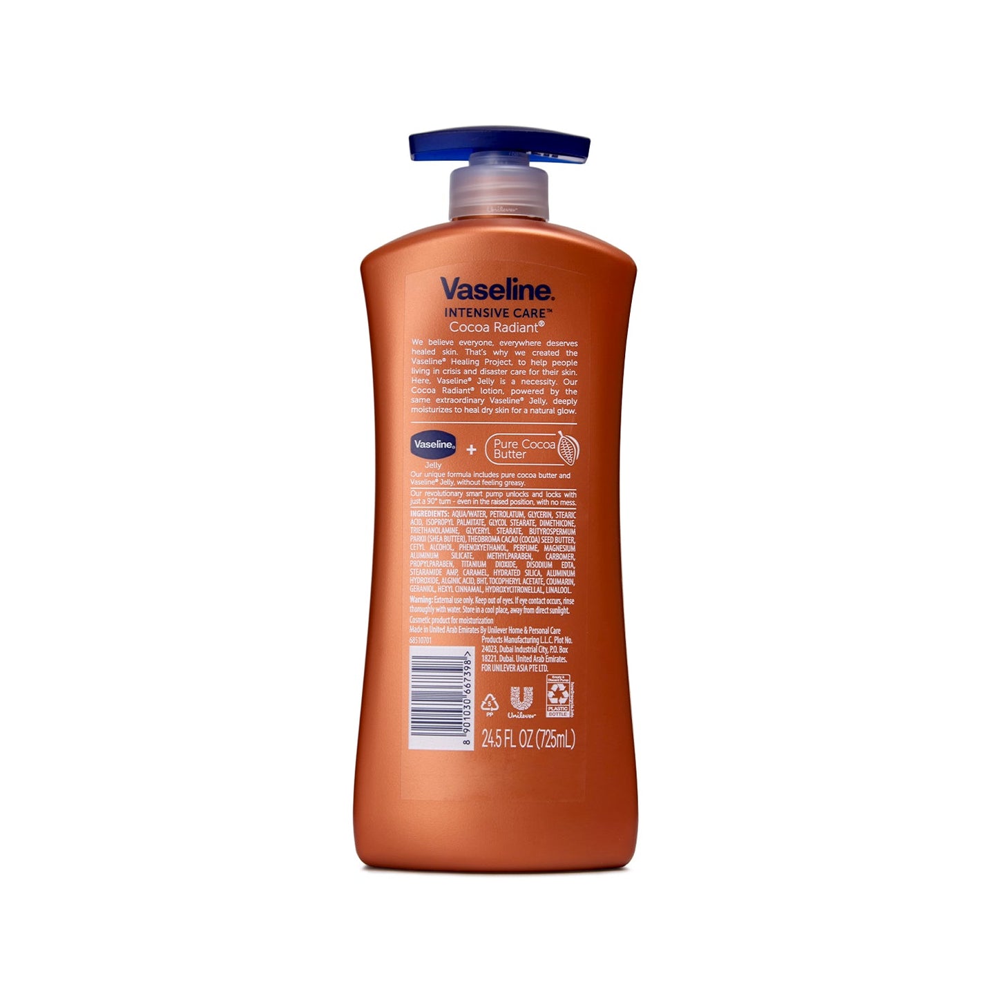 Sữa Dưỡng Thể Vaseline Intensive Care Cocoa Glow 725ml