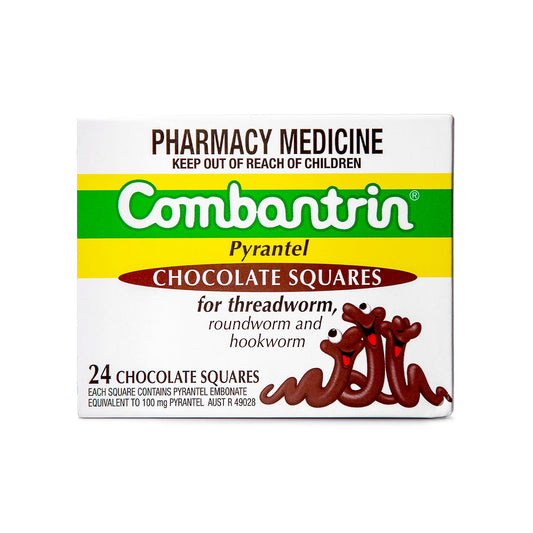 Thuốc Tẩy Giun Combantrin Vị Chocolate 24 thanh (Từ 1 Tuổi)