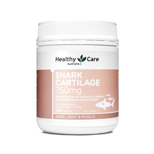 Viên Uống Sụn Vi Cá Mập Healthy Care Shark Cartilage 750mg 200 viên