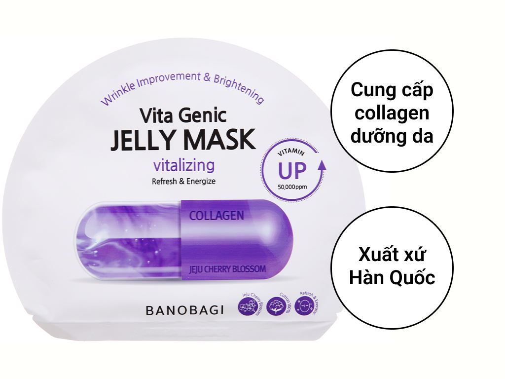 Mặt Nạ Cung Cấp Collagen Dưỡng Da Banobagi Vita Jelly Mask Vitalizing 30g