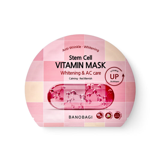 Mặt Nạ Dưỡng Sáng Và Chăm Sóc Da Mụn Banobagi Stem Cell Vitamin Mask Whitening & AC Care 30g